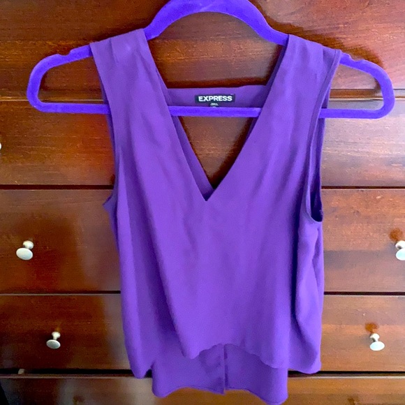 2 TOPS chiffon sleeveless BCBG and Express EUC - Picture 3 of 4